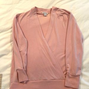 Athleta crossover sweatshirt. Ballet pink. Size medium.
